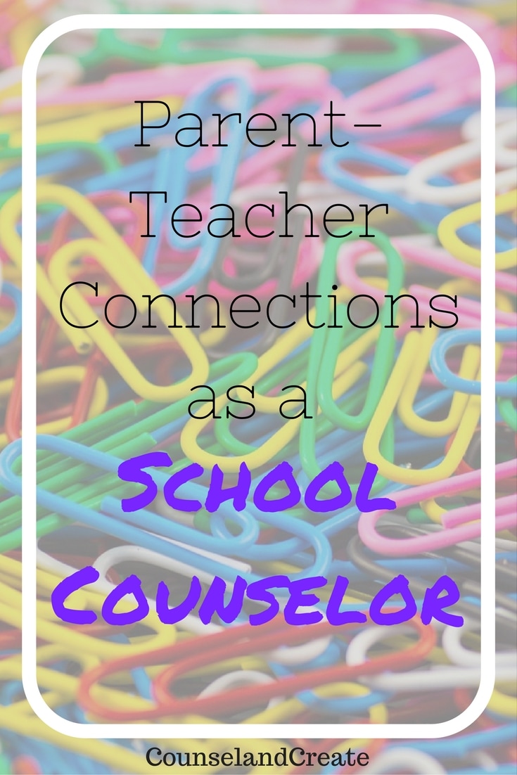 Connecting with Parents as a School Counselor.  Parent-Teacher Conference FREEBIE!!
